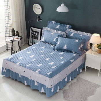 加厚純棉床裙 家居裝修中不可或缺的軟裝點(diǎn)睛之筆